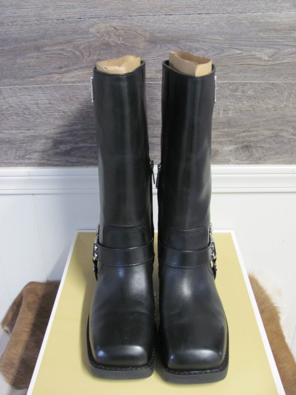 MICHAEL Michael Kors Crosby Leather Moto Boot NEW IN BOX